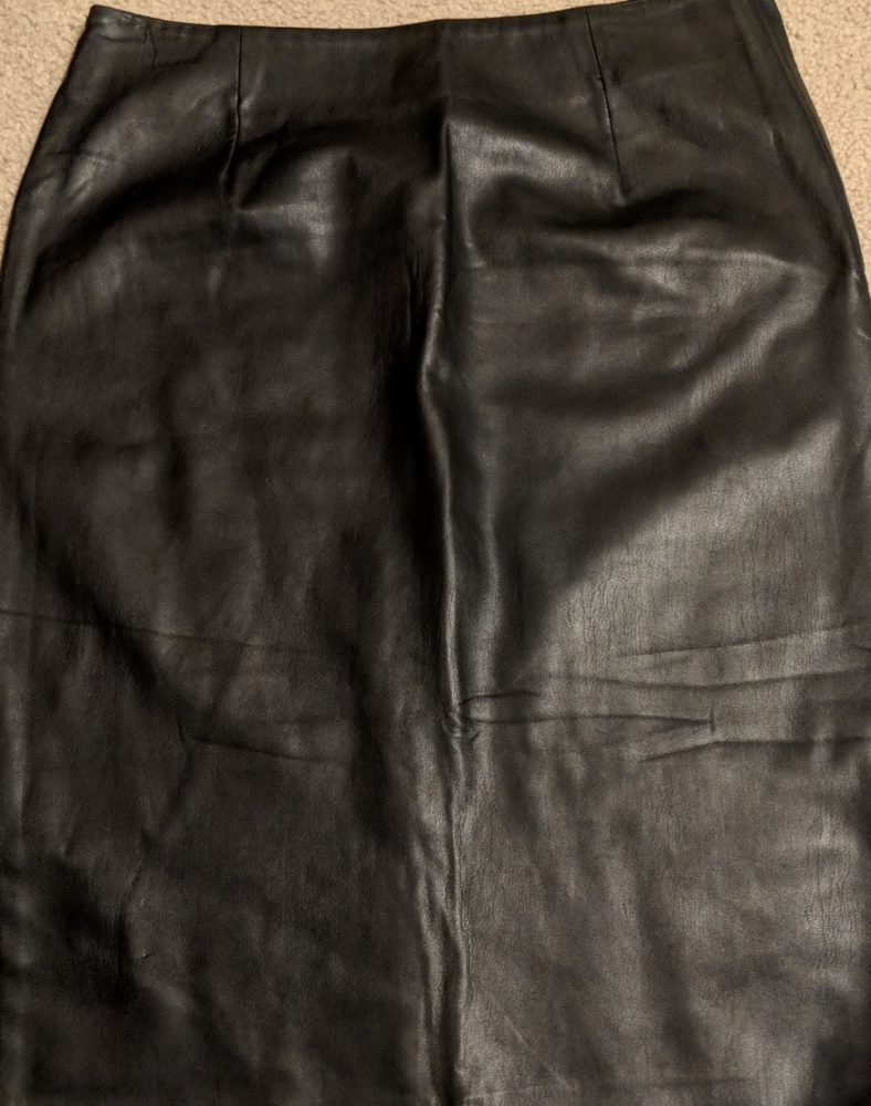 NEW CATO Faux leather black pencil skirt - size 6 - high waist